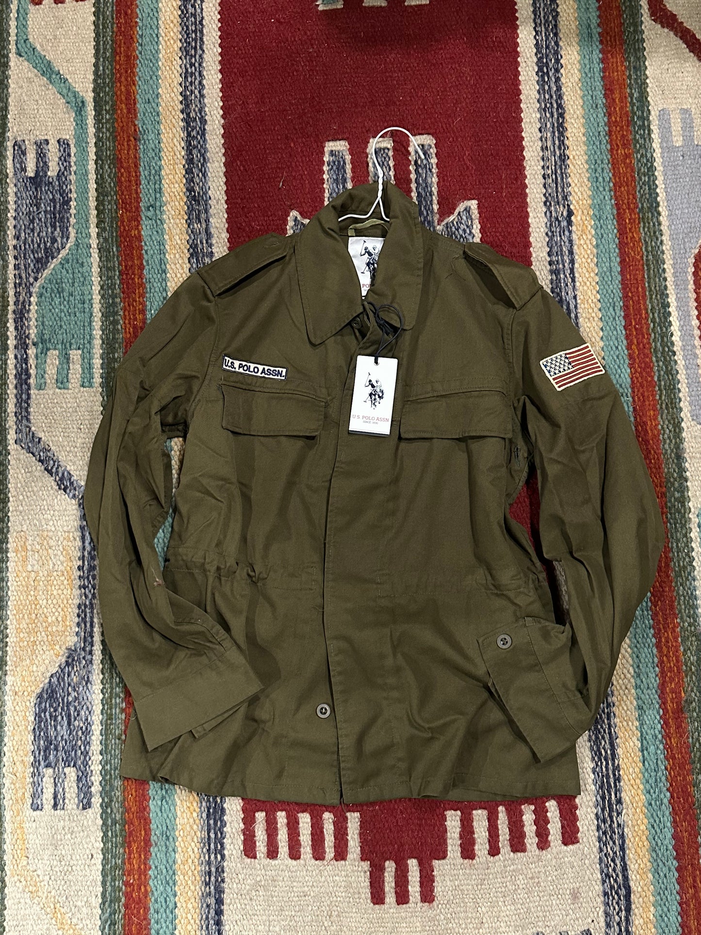 Military polo jacket