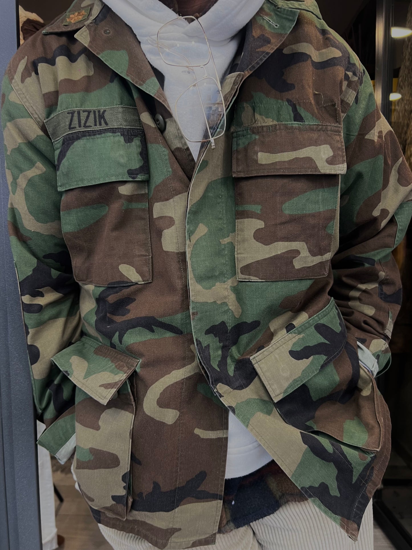 Military camo jacket tg.46/48